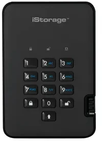 Kietasis diskas Disk zewnętrzny SSD iStorage diskAshur2 128GB Juodas (IS-DA2-256-SSD-128-B)