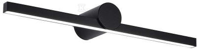 Sieninis šviestuvas V-tac 10W LED veidrodžio šviestuvas, juodas, 3000K, IP65
