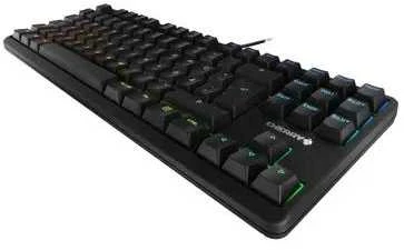 Klaviatūra CHERRY G80-3000N RGB TKL MX tylūs raudoni jungikliai, DE-išdėstymas, juodas