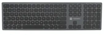 NATEC NKL-1830 klaviatūra Universalus RD belaidis ryšys + „Bluetooth“ QWERTY Ispanas Juoda, Pilka