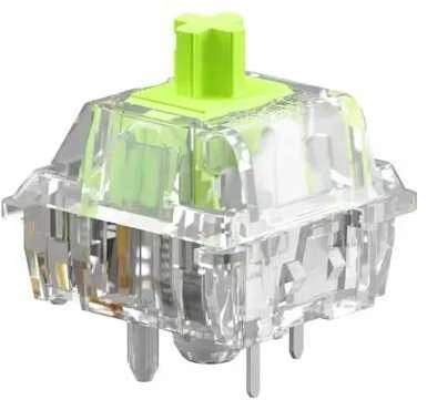 Klaviatūra Glorious Raptor Standard Switch, mechaniniai, 5-Pin, clicky, MX-Stem, 55g – sutepti lubrikantu, 36 vnt