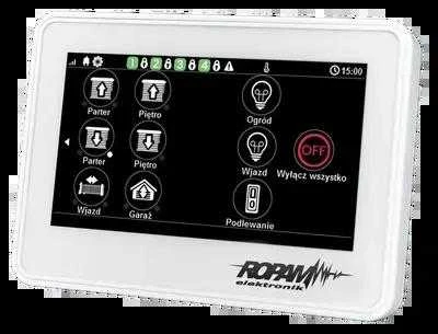 Ropam TPR-4W-P 4,3" jutiklinis skydelis, fiksuotos jungtys, talpinė