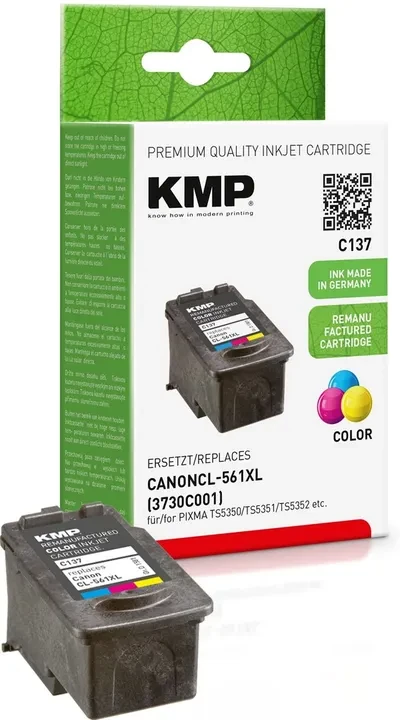 Legrand KMP C137 rašalo kasetės spalva suderinama su Canon CL-561 XL