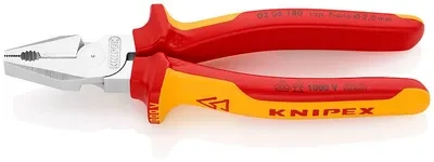 Kombinuotos didelės svertinės jėgos replės KNIPEX 0206, 180mm