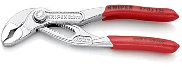 KNIPEX Cobra pipe / water pump pliers 87 03 125 (red, length 125mm, for pipes iki 1")