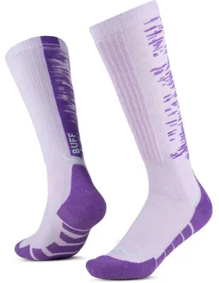 Kojinės Buff MERINO HW OVER THE CALF SOCKS HWO2 LILAC ICE L