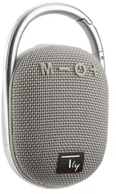 Techly Nešiojama kolonėlė Bluetooth 5.3, 5W, TWS, LED, USB MicroSD MP3, pilka