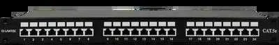 Q Lantec Patchpanel STP cat.5e 19 colių 1U 24xRJ45 LSA