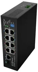 Šakotuvas Komutatorius Lanberg ILFE-8P-1GE-1S-120 Light Industrial PoE 4XBT 4XAT SFP+ETH DIN FAST Ethernet