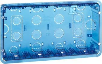 Kontakt-Simon Simon Connect Simon500 keturvietė įleidžiama dėžė 8xK45 mėlyna 51020104-039
