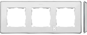 Kontakt-Simon Simon Detail 82 Triple Box Detail Select- metal Baltas / Chrom bazė (8201630-244)