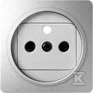 Kontakt-Simon Simon 82 Įžemintas vieno lizdo dangtis su langinėmis aliuminis 82068-93