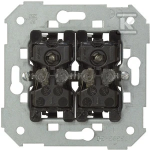 Kontakt-Simon Simon 82 dvigubų laiptų jungiklis su foninio apšvietimo 10AX mechanizmu (75394-39)