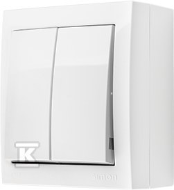 Kontakt-Simon Simon Aquaclick Łącznik świecznikowy, 10 AX, 250 V balta ACW5/11