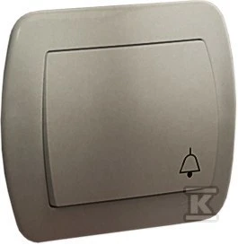 Kontakt-Simon Skambučio mygtukas Simon Akord viengubas 10AX satininis (AD1/29)