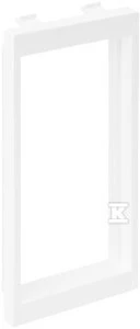 Baltas montavimo adapteris dviem 45x45mm lizdams