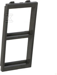 Juodas dviejų modulių CIMA adapteris rėmelis