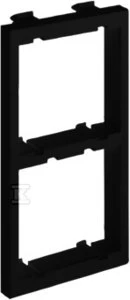 Juodas dviejų modulių K45 adapteris