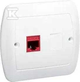 Kontakt Simon AF51/11 GN.KOMP.RJ45 POJED.BIA.