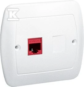 Kontakt Simon AF51/11 GN.KOMP.RJ45 POJED.BIA.