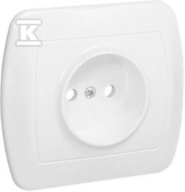 Kontakt Simon AG1E/11 GN.B/U VIENAS SU BALTAIS RĖMAIS.