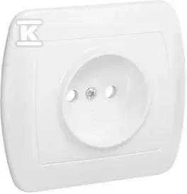 Kontakt Simon AG1E/11 GN.B/U VIENAS SU BALTAIS RĖMAIS.