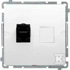 Kontakt-Simon Single RJ45 kompiuterio lizdas, 6 kat., ekranuotas
