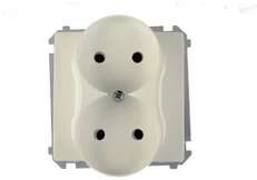 Kontakt Simon Kreipkitės į Simoną BMG2M.01/11 Simon Basic Lizdas dvigubai naudotas 16A IP20 kirvis BMG2M.01/11