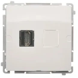 Kontakt-Simon Simon Basic Lizdas podwójne HDMI balta BMGHDMI2.01/11