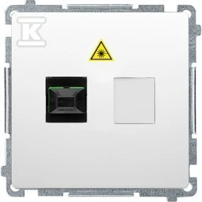 Kontakt-Simon Simon Basic Šviesolaidinis / optinis vieno lizdo baltas BMGS1.01/11