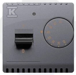 Kontakt-Simon Simon Basic Temperatūros reguliatorius su vidiniu davikliu 16A 230V sidabro kilimėlis (BMRT10w.02 / 43)