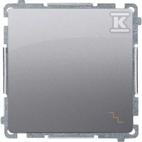 Kontakt-Simon Step jungiklis Simon Basic viengubas 10AX 250V nerūdijantis plienas (BMW6.01/21)