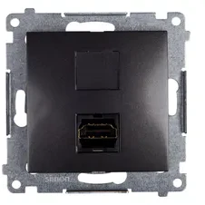 Kontakt-Simon Lizdas HDMI Simon 54 antracito (DGHDMI.01/48)