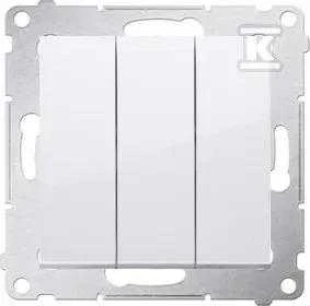 Kontakt Simon Orno TRIPLE PUSH BUTTON DP31.01/11-SIMON54 250 V 10 A