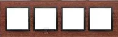 Kontakt Simon „Contact-Simon Nature Frame* DRN4/87“ 4 kartų sulankstytas juodas riešutmedis