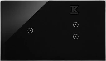 Kontakt-Simon Simon Touch Frame Touch Panel S54 Palieskite, 2 moduliai, 1 jutiklinis laukas + 2 jutiklinis laukas vertikaliai, užšaldyta lavA DSTR213 / 73