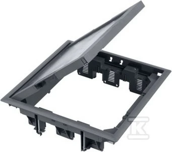 Kontakt-Simon Simon Connect Grindų dėžutė 12x K45 arba 6x SIMON500 su dangteliu 5mm s
