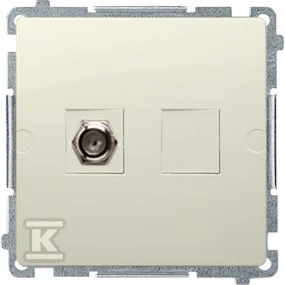 Kontakt-Simon Simon Basic antenA lizdas su vienu F- tipo smėlio lizdu (BMAF1.01 / 12)