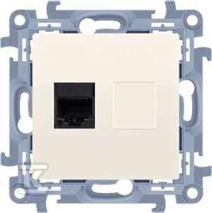 Kontakt-Simon Simon 10 singlas RJ45 kat. 6 kremas (C61.01 / 41)