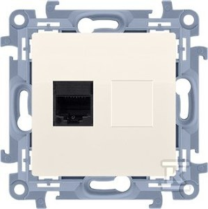 Kontakt-Simon Telefono lizdas Simon 10 single RJ12 creamy (CT1.01 / 41)