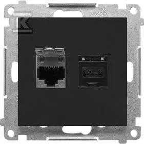 Kontakt Simon GN.2-KR.KOM.RJ45 K.6 P. JUODA M.SIMON55