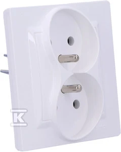 Kontakt Simon GN.2-KR.Z/U MONOBLOK balta SIMON10