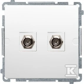 Kontakt-Simon Dvigubas antenos lizdas TYP F BASIC BIA (BMAF2.01 / 11)