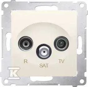 Kontakt-Simon Antenos lizdas SIMON54 RTV / SAT 1dB, kreminis galas - DASK.01 / 41