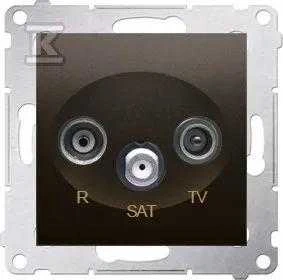 Kontakt Simon GN.ANT.RTV-SAT KOŃC.1.0DB BRĄZ SIMON54