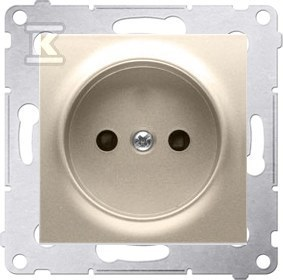 Kontakt-Simon Socket SIMON54 vienvietis b/u 16A IP20 su auksiniu sklende - DG1Z.01/44