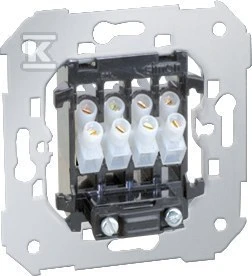 Kontakt-Simon Kištukinis lizdas su vienu arba dviem garsiakalbiais, su 4 galiniais mechanizmais (75801-39)
