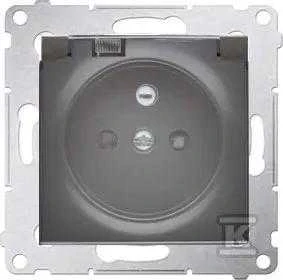 Kontakt-Simon Socket SIMON54 hermetiškas 1 kryptis be 16A IP44 antracito - DGZ1BZ.01/48A