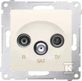 Kontakt-Simon SIMON54 RTV/SAT antenos lizdo kremas - DASP.01/41