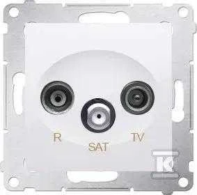 Kontakt-Simon SIMON54 RTV/SAT antenos lizdas baltas - DASP.01/11